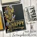 Scrapbook.com - Clear Photopolymer Stamp Set - Happy Holidays