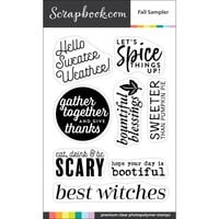 Scrapbook.com - Clear Photopolymer Stamp Set - Fall Sampler