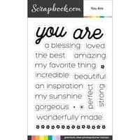 Scrapbook.com - Clear Photopolymer Stamp Set - You Are