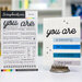 Scrapbook.com - Clear Photopolymer Stamp Set - You Are