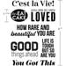 Scrapbook.com - Clear Photopolymer Stamp Set - Encouraging Words