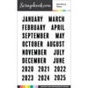 Scrapbook.com - Clear Photopolymer Stamp Set - Months and Years