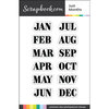 Scrapbook.com - Clear Photopolymer Stamp Set - Just Months