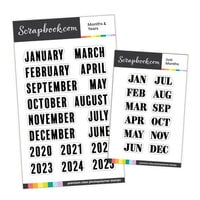 Calendar Month January April October December Scrapbook DIY photo cards  rubber stamp clear stamp transparent stamp 20011108