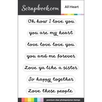 Scrapbook.com - Clear Photopolymer Stamp Set - All Heart