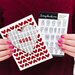 Scrapbook.com - Clear Photopolymer Stamp Set - Mini Caps - Outline