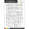 Scrapbook.com - Clear Photopolymer Stamp Set - Tall Skinny Alpha