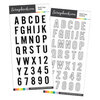 Scrapbook.com - Clear Photopolymer Stamp Set - Bold Caps Bundle