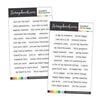 Scrapbook.com - Clear Photopolymer Stamp Set - Wordfetti Bundle