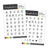 Scrapbook.com - Clear Photopolymer Stamp Set - Vintage Type Bundle