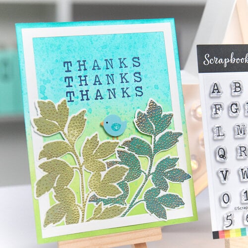 Scrapbook.com - Clear Photopolymer Stamp Set - Vintage Type Bundle Scrapbook.com - Clear Photopolymer Stamp Set - Vintage Type Bundle