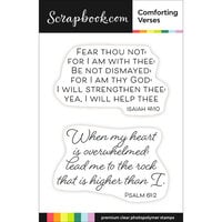 Scrapbook.com - Clear Photopolymer Stamp Set - Comforting Verses