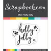 Scrapbook.com - Clear Photopolymer Stamp Set - Mini Holly Jolly