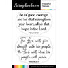 Scrapbook.com - Clear Photopolymer Stamp Set - Hopeful Verses