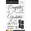 Scrapbook.com - Clear Photopolymer Stamp Set - Graduation