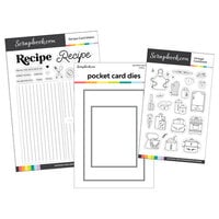 Scrapbook.com - Clear Photopolymer Stamp Set - Recipe Card Maker Bundle