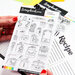 Scrapbook.com - Clear Photopolymer Stamp Set - Recipe Card Maker Bundle
