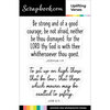 Scrapbook.com - Clear Photopolymer Stamp Set - Uplifting Verses