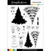 Scrapbook.com - Clear Photopolymer Stamp Set - Build and Layer - Christmas Trees