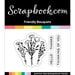 Scrapbook.com - Clear Photopolymer Stamp Set - Friendly Bouquets