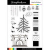 Scrapbook.com - Clear Photopolymer Stamp Set - Build a Scene - Home For Christmas