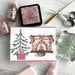 Scrapbook.com - Clear Photopolymer Stamp Set - Build a Scene - Home For Christmas