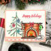 Scrapbook.com - Clear Photopolymer Stamp Set - Build a Scene - Home For Christmas
