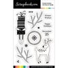 Scrapbook.com - Clear Photopolymer Stamp Set - Winter Wishes and Spruce Sprigs