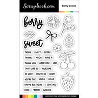 Scrapbook.com - Clear Photopolymer Stamp Set - Berry Sweet