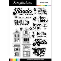 Scrapbook.com - Clear Photopolymer Stamp Set - Sunny Lane