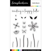 Scrapbook.com - Clear Photopolymer Stamp Set - Hello Bloom