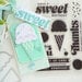 Scrapbook.com - Clear Photopolymer Stamp Set - Sweet Scoops