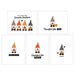 Scrapbook.com - Clear Photopolymer Stamp Set - Grateful Gnomes