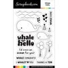 Scrapbook.com - Clear Photopolymer Stamp Set - Whale Hello