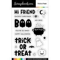 Scrapbook.com - Clear Photopolymer Stamp Set - Trick or Treat