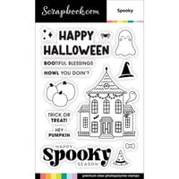 Scrapbook.com - Clear Photopolymer Stamp Set - Spooky