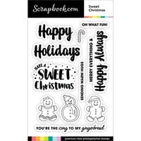 Scrapbook.com - Clear Photopolymer Stamp Set - Sweet Christmas