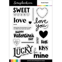 Scrapbook.com - Clear Photopolymer Stamp Set - Sweet Heart Love