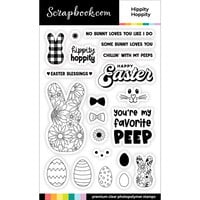 Scrapbook.com - Clear Photopolymer Stamp Set - Hippity Hoppity