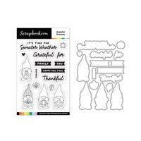 Scrapbook.com - Photopolymer Stamp Set and Coordinating Die - Grateful Gnomes