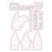 Scrapbook.com - Decorative Die and Photopolymer Stamp Set - Love Gnomes