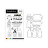 Scrapbook.com - Photopolymer Stamp Set and Coordinating Die - Christmas Gnomes