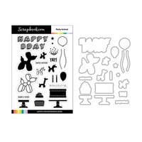 Scrapbook.com - Decorative Die and Photopolymer Stamp Set - Party Animal