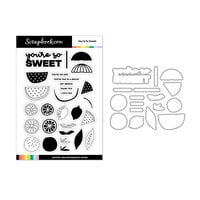 Scrapbook.com - Photopolymer Stamp Set and Coordinating Die - You're So Sweet