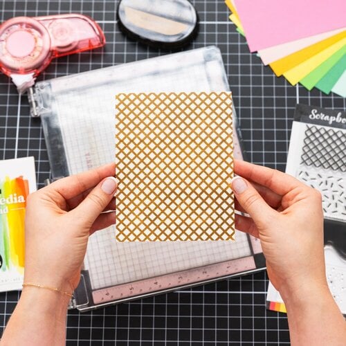 Scrapbook.com - Clear Photopolymer Stamp Set - Background Builders 3 - Waffle Cone, Sprinkles, Drips and Sparkles