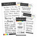 Scrapbook.com - Clear Photopolymer Stamp Set - Card Sentiment Basics Bundle