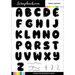 Scrapbook.com - Clear Photopolymer Stamp Set - Balloon Alphabet Solids and Outlines