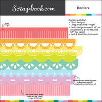 Scrapbook.com - Digital Cut File - Borders - Bundle of 7 Designs