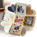 Scrapbook.com - DIY Customizable Explosion Boxes - Multi Piece Set with Ribbon - White and Kraft - 2 Pack - 4.75 x 4.75