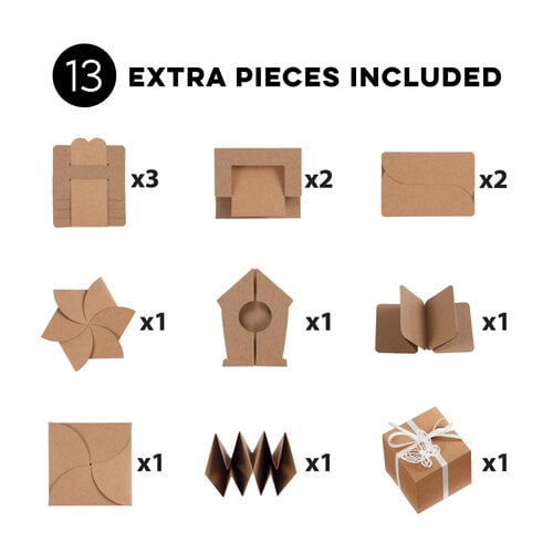 DIY Customizable Explosion Box - Multi Piece Set with Ribbon